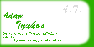 adam tyukos business card